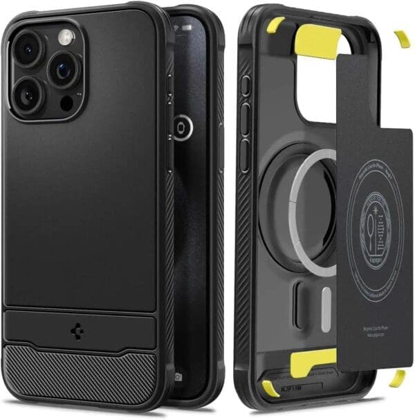 Spigen – Magnetic Rugged Armor MagFit – Apple iPhone 15 Pro