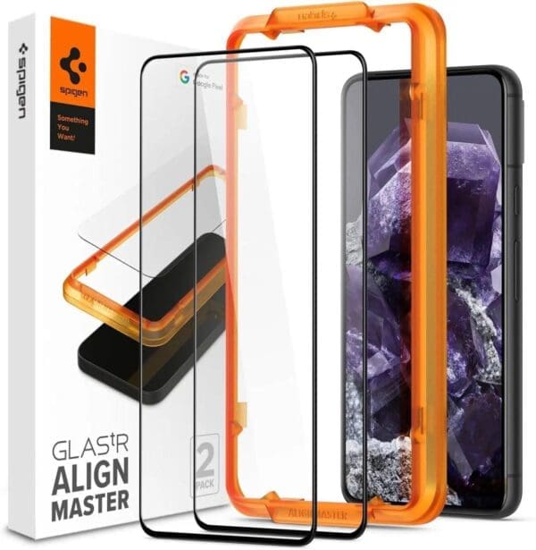 Spigen – Tempered Glass [GlasTR AlignMaster] – Google Pixel 8 Screen Protector