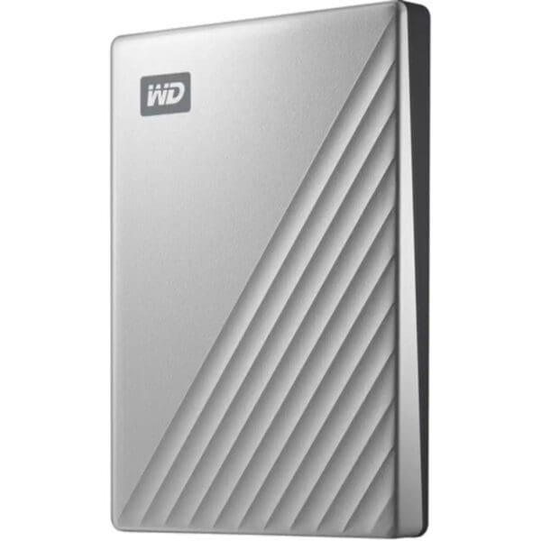 WD 1TB My Passport Ultra Silver Portable External Hard Drive HDD, USB-C and USB 3.1 Compatible (WDBC3C0010BSL-WE)