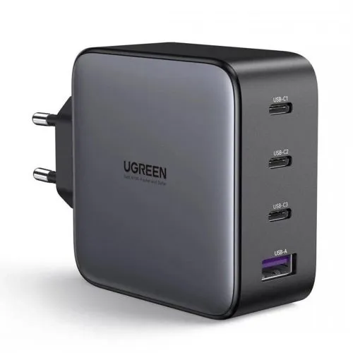 UGREEN Quatro 3xUSB-C 1xUSB (PD 65W/QC4.0/GaN) | Fast Charger