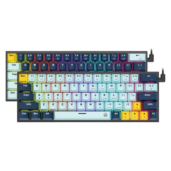 Fantech MK874V2 ATOM 63 RGB (MIZU EDITION) | Wired Mechanical Gaming Keyboard