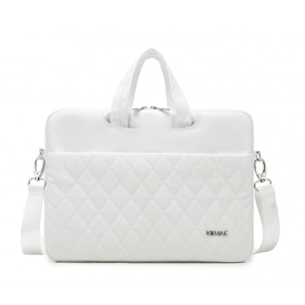 Kinmac Embroidery White KMC435 | 15 & 16-inch Laptop Bag