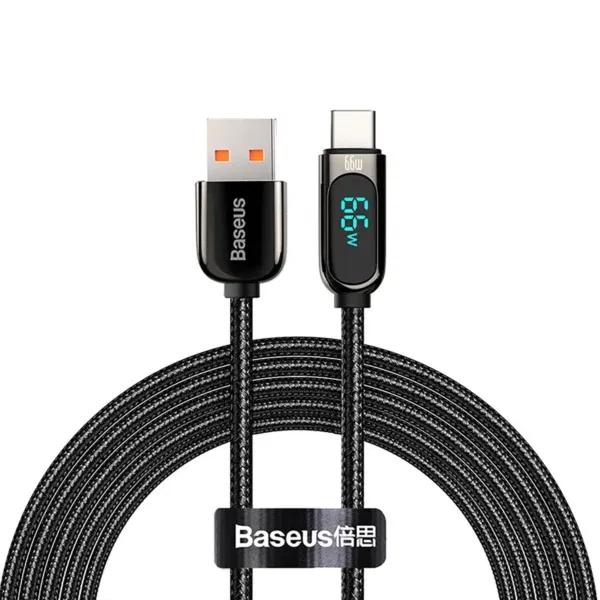 Baseus Display Fast Charging Data Cable USB-A to Type-C 66W