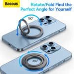 Baseus Halo Series Foldable Metal Ring Stand | 360° Rotation Magnetic Ring Holder