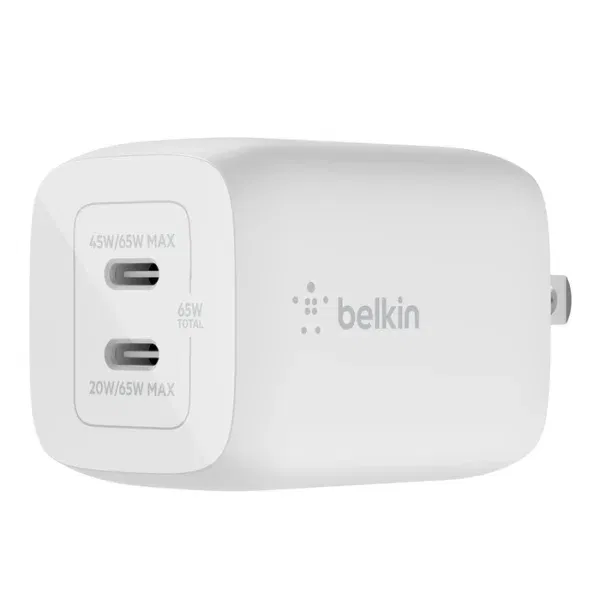 Belkin BoostCharge Pro 65W GaN Dual Wall Charger